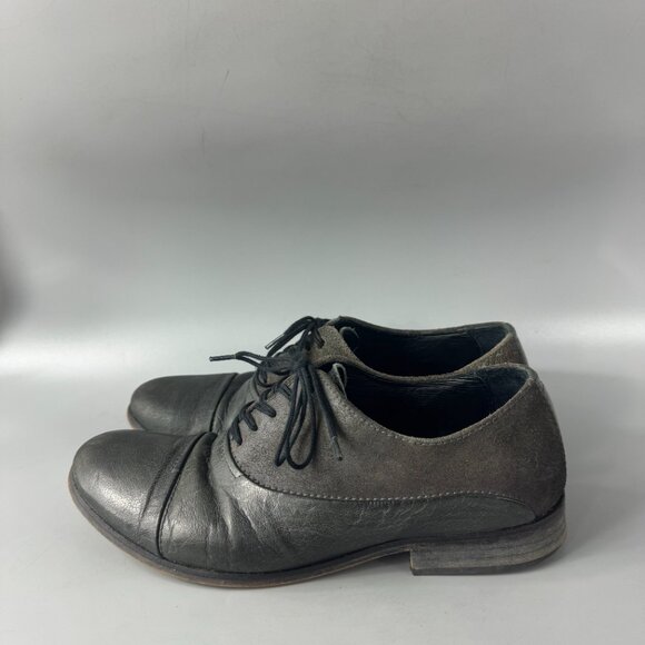 Diesel Grayish Green Leather/Suede Oxford Shoes, Men\'s Size 41 main image 10